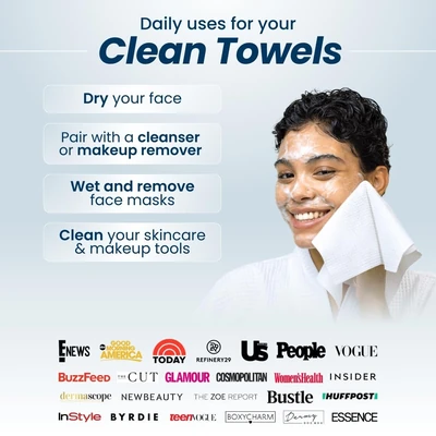 Clean Skin Club Clean Towels XL™ 7 Clean Skin Club Clean Towels XL - How to use