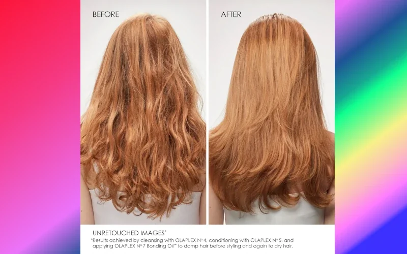 Olaplex No. 7 Bonding Oil for Hair Before and After 2