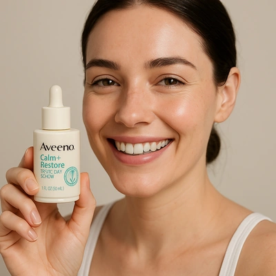 Skincare Routine for Sensitive Skin 4 Aveeno Calm + Restore Triple Oat Hydrating Face Serum for Sensitive Skin
