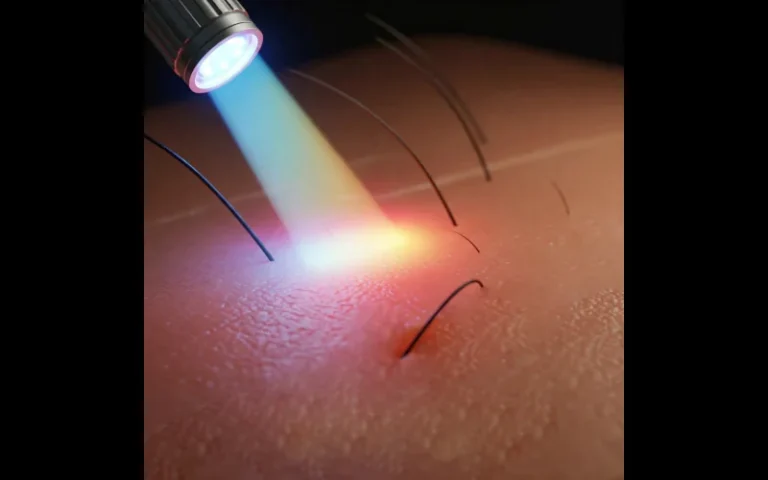LED Light Penetration in Skin