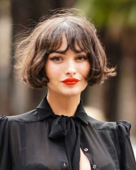Stylish Bob Haircuts with Bangs 17 French Bob Cut With Bangs