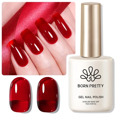 Nail Colors for Over 50 3 Born Pretty Jelly Burgundy Gel Nail Polish Blood Wine Red Gel Polish