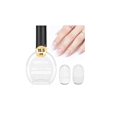 Nail Colors for Over 50 17 Jelly Milky White Nail Polish Large Volume Quick Dry Nail Polish