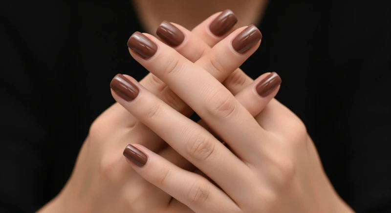 Nail Colors for Over 50 22 Mocha Brown Rich Color Nail Polish