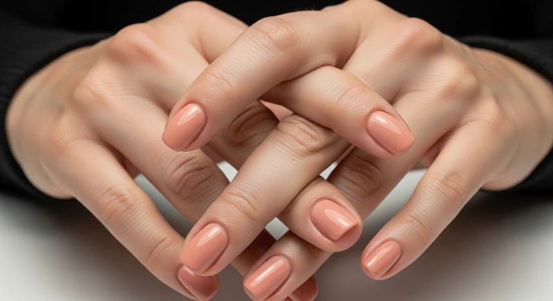 Nail Colors for Over 50 11 Peach Nude color nail polish