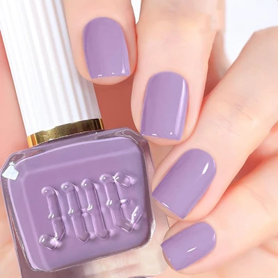 Nail Colors for Over 50 21 Purple Nail Polish - Airdry Lavender Fingernail Polish - High Glossy Lilac Nail Gel- Quick Dry Nail Polish