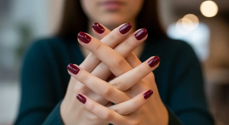 Nail Colors for Over 50 2 burgundy wine color nail polish