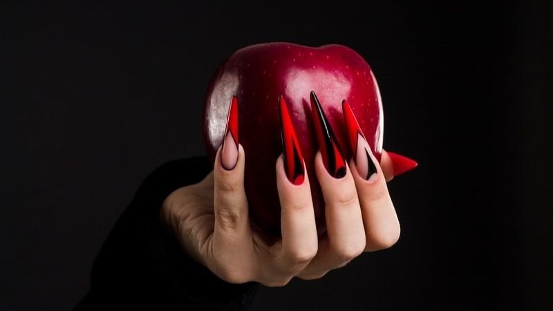Halloween Nails Simple 1 Allure of Stiletto Halloween Nails