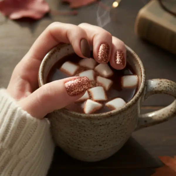 Fall Nails Color Ideas 15 My Secret Sparkle Cocoa Nails