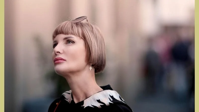 Short Bob Hairstyles With Bangs 9 Futuristic Edge: The Precision Bob with Cropped Fringe